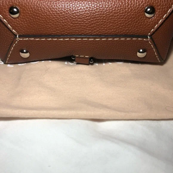 Rebecca Min off crossbody bag. Brown pebbled leather. Dust bag included. - Picture 6 of 6